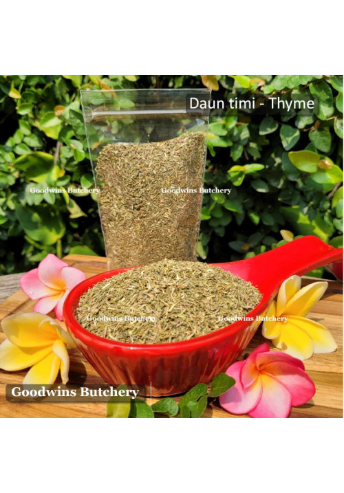 Herb spice THYME daun timi ziplock standing pouch 50g